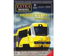 Hobilt NEWAG 221M 1:87 traukinio popierinis modelis – Extra Model EM-088
