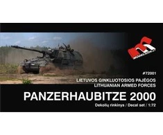Hobilt Panzerhaubitze 2000 lietuviškos dekalės, mastelis 1/72 (72001)