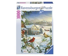 Ravensburger dėlionė Žiemos kardinolai, 1000 detalių suaugusiems