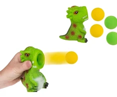 Hobilt Šaudyklė Squeeze Popper dinozauras su 3 minkštais kamuoliukais