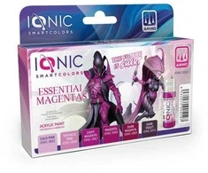Ionic Smart Colors IONIC akrilinių dažų rinkinys miniatiūroms – Essential Magentas, 6 vnt (0512)