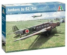 Italeri Junkers Ju 52/3m 1/72 plastikinis lėktuvas rinkimui