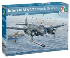 Italeri Junkers Ju 88 A-4/17 torpedinis bombonešis, modelis 1/72 1489