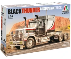 Italeri „Juodas Thunder“ australų sunkvežimio modelis Mack Superliner 1:24