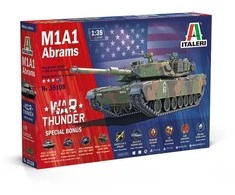 Italeri M1A1 Abrams tanko modelis 1/35 WAR THUNDER, plastikinis rinkinys