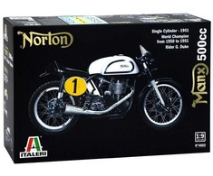 Italeri Norton Manx 500 1951 1/9 plastikinis motociklo surinkimo rinkinys
