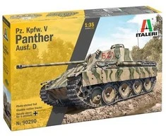 Italeri Panther Ausf. D vokiečių tankas 1/35 surenkamas plastikinis