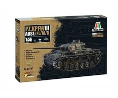 Italeri Panzer III Ausf. J/L/M/N 1/56 plastikinis surinkimo rinkinys
