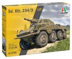Italeri Sd.Kfz.234/3 plastikinis šarvuoto automobilio modelis 1/35