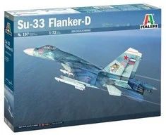 Italeri Sukhoi Su-33 Flanker-D 1/72 plastikinis lėktuvo modelio rinkinys