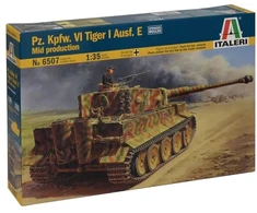 Italeri Tiger I Ausf.E (mid production) surenkamas tanko modelis 1/35, 6507
