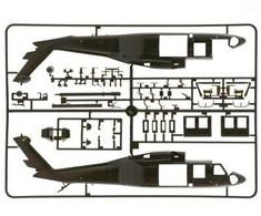 Italeri UH-60/MH-60 Juodas Hawk Night Raid 1/48 sraigtasparnio modelis
