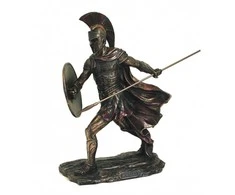 Italfama Achilas kovoje. Aukštis: 29cm.