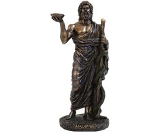 Italfama Asklepijus - medicinos dievas. Aukštis: 16cm.