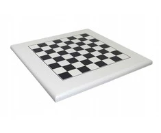 Italfama Balta/juoda vertingos medienos šachmatų lenta. 50x50cm., kvadratas: 4,5cm.