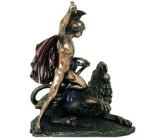 Italfama Belerofonas ir Chimera. Išmatavimai: 25x15x31cm.