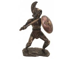 Italfama Gladiatorius su kalaviju ir skydu. Aukštis: 26cm.
