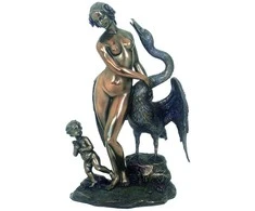 Italfama Leda ir gulbinas. Aukštis: 25cm.