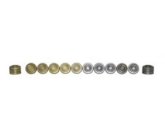 Italfama Metalinės šaškių figūros, diametras: 2,3cm.