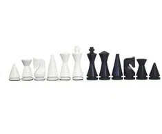 Italfama Modernios akacijos medienos šachmatų figūros. Aukštis: 7,6cm., diametras: 2,6cm.