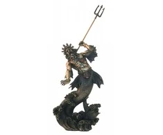 Italfama Poseidonas - jūros dievas (didesnė versija). Aukštis: 34cm.