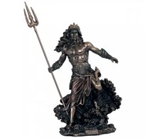 Italfama Poseidonas - jūros dievas (ypač didelė versija). Aukštis: 53cm.