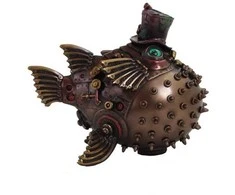 Italfama Puffer žuvis. Išmatavimai: 15x9x12cm.