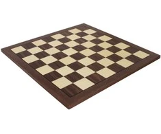 Italfama Riešutmedžio ir klevo medienos šachmatų lenta. 50x50cm., kvadratas: 5,5cm.
