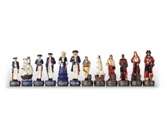 Italfama Šachmatų figūros PIRATAI. Aukštis: 8cm., diametras: 2,6cm.