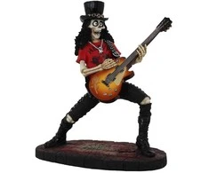Italfama Skeletas su roko gitara. Išmatavimais: 14x9x16cm.