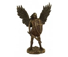 Italfama Šv. Arkangelas Mykolas su kalaviju ir skydu (didesnė versija). Aukštis: 36cm.