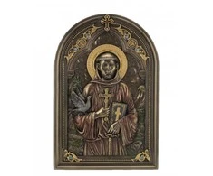 Italfama Šv. Pranciškus Asyžietis (pastatoma arba pakabinama). Išmatavimai: 15x23cm.