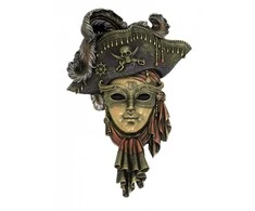 Italfama Venecijos kaukė „Piratas". Išmatavimai: 20x30cm.