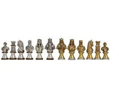 Italfama VIDURAMŽIAI: alavinės šachmatų figūros. Aukštis: 7,5cm., diametras: 2,5cm.