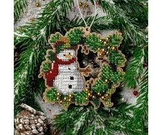 Karoliukų siuvinėjimo rinkinys ant medžio PRECIOSA, 10×10,5 cm Wonderland Crafts