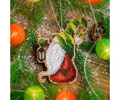 Karoliukų siuvinėjimo rinkinys ant medžio 9x12 cm, Wonderland Crafts
