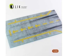 Kelik F1 pitstop akrilo bazė 1/20 dioramoms, 180x357 mm