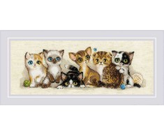 Riolis Kryželio siūlų rinkinys "Kačiukai" 40x15 SR2180