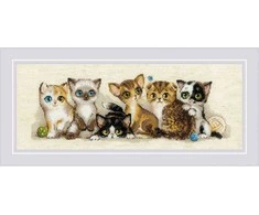 Riolis Kryželio siūlų rinkinys "Kačiukai" 40x15 SR2180