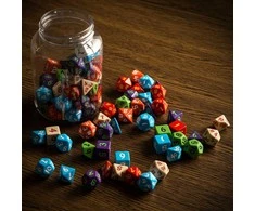 Klasikinis stalo RPG kauliukų rinkinys 80 vnt. – Q Workshop