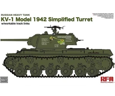 KV-1 1942 sunkusis tankas, supaprastintas bokštelis 1/35 – Rye Field (RFM-5041)