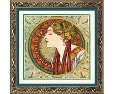 Laurel after A. Mucha's Artwork siuvinėjimo rinkinys iš RIOLIS Nr.: 100/061