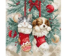 Letistitch Kalėdinis siuvinėjimo kryželiu rinkinys „Christmas Naps“ 24x24 cm