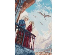 Letistitch Siuvinėjimo kryželiu rinkinys „Širdys virš karalių“, 29×43 cm