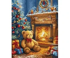 LetiStitch luca S Kryželiu siuvinėjimo rinkinys Artėja Kalėdos 22x27cm SLETIL9920