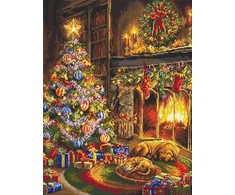Letistitch Kryželiu siuvinėjimo rinkinys "Kūčių vakaras" 25x33cm SLETIL8106