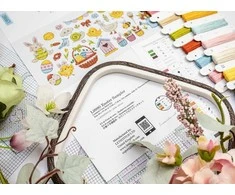 Letistitch Velykinis siuvinėjimo rinkinys kryželiu „Easter Sampler“ 40x19 cm