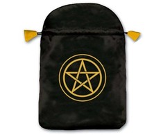 Satininis Juodas Maišelis Kortoms Lo Scarabeo Pentacle