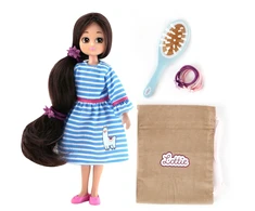 Lottie ilgaplaukė lėlė 18 cm su plaukų šepetėliu ir aksesuarais 3+