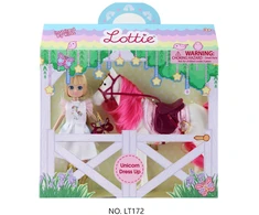 Lottie lėlė Olivija su vienaragiu ir aksesuarais, 18 cm, nuo 3 m.